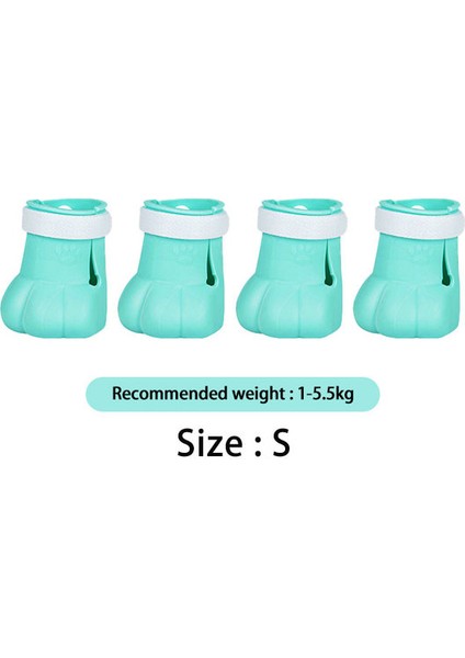 Yeşil S 4 Adet Çizilmez Kedi Ayakları Ayarlanabilir Anti-Off Ayakkabı Kapakları Kedi Silikon Kedi Paw Koruyucu Çizmeler Kedi Banyo Için Pet Tedarikçisi (Yurt Dışından)