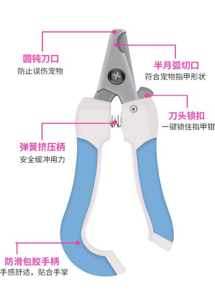 Mavi Profesyonel Evcil Hayvan Tırnak Makası Paslanmaz Çelik Köpek Kedi Tırnak Makası Emek Tasarrufu Sağlayan Tırnak Makası Uygun Köpek Bakım Malzemeleri (Yurt Dışından) modelleri