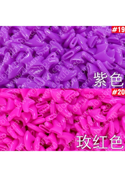 Yumuşak Pembe Xs Yeni Çift Renkli Kediler Için 20'li Yumuşak Tırnak Kapakları + 1x Yapışkan Tutkal + 1x Aplikatör /* Xs, S, M, L, Kapak, Kedi, Pençe, Pençe, Xzo */ (Yurt Dışından)