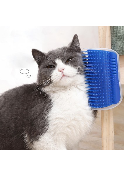 Blue S Catnip Yumuşak Kediler Duvar Köşe Masajı Kedi Kendini Damatlayan Kedi Tarak Fırçası Gıdıklama Tarağı ile Yüzü Ovalar Evcil Hayvan Bakım Kaynağı (Yurt Dışından)