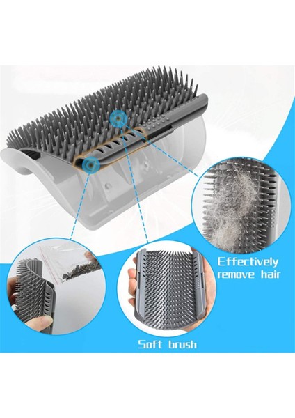 Blue S Catnip Yumuşak Kediler Duvar Köşe Masajı Kedi Kendini Damatlayan Kedi Tarak Fırçası Gıdıklama Tarağı ile Yüzü Ovalar Evcil Hayvan Bakım Kaynağı (Yurt Dışından)