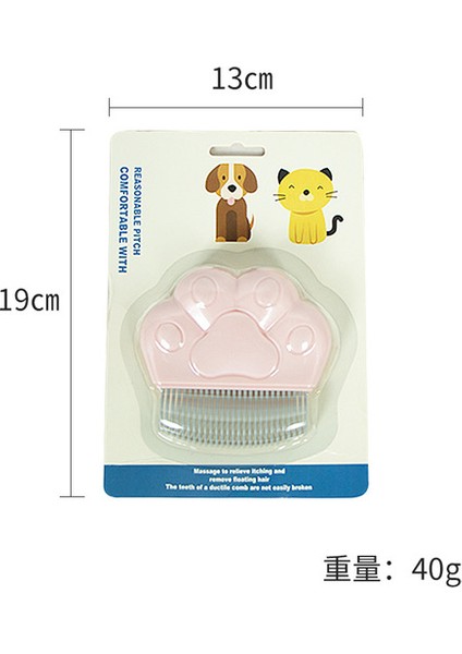 Köpek ve Kedi Için 40G Kendi Kendini Temizleyen Slicker Fırça Astarı Kaldırır Karışık Saç Masajları Parçacık Pet Tarak Dolaşımını Artırır Evcil Hayvanlar (Yurt Dışından)