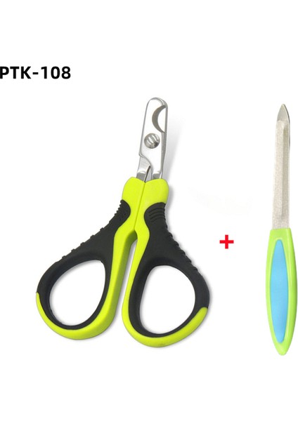 PTK108TIRNAK Törpüsü ile Pet Kedi Köpek Tırnak Makası Profesyoneller Için Bakım Malzemeleri Tırnak Törpüsü Tırnak Pençeleri Makası Tavşan Hamster Köpekler Kedi Kesici (Yurt Dışından)