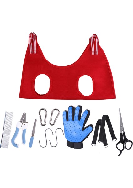 Siyah On Parça 1 M Yeni Evcil Bakım Hamak Koşum Köpek Hamak Kısıtlama Çantası Evcil Budama Seti Tarak Tırnak Makası Evcil Malzemeleri Evcil Bakım Araçları (Yurt Dışından) fırsatları