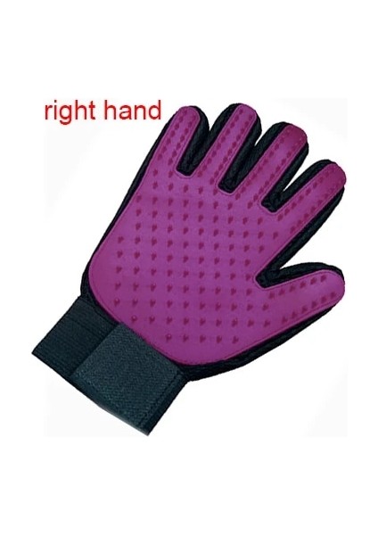 Mor Pet Köpek Kedi Bakım Temizleme Fırçası Eldiven Etkili Dökülme Sırt Masajı Hayvan Banyo Epilasyon Eldiven Köpek Taraklar (Yurt Dışından)