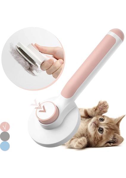 Pembe 7.87X3.15 Inç Kedi Tarak Pet Saç Çıkarıcı Bakım Tarağı Kediler Için Saç Kaldırma Yavru Köpek Masaj Fırçası Kendi Kendini Temizleyen Slicker Kedi Aksesuarları (Yurt Dışından) fiyatları