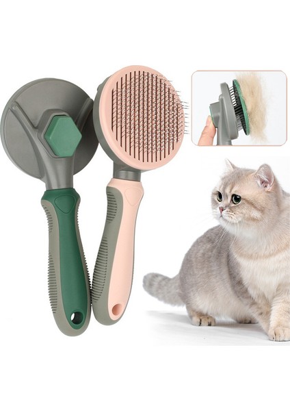 Köpek ve Kedi Için 2-Green-1 Kendi Kendini Temizleyen Slicker Fırça Astarı Kaldırır Karışık Saç Masajları Parçacık Pet Tarak Dolaşımını Artırır (Yurt Dışından) modelleri