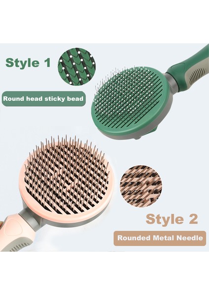 Köpek ve Kedi Için 2-Green-1 Kendi Kendini Temizleyen Slicker Fırça Astarı Kaldırır Karışık Saç Masajları Parçacık Pet Tarak Dolaşımını Artırır (Yurt Dışından) fırsatları