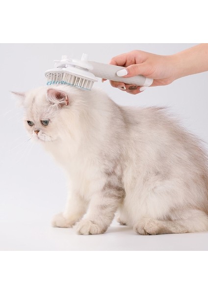 Pembe Köpek Fırçası Dökülme ve Bakım Için Pet Saç Fırçası Gevşek Saç Karışıklıklarını Yavaşça Giderir Ağrısız Kıllar (Yurt Dışından)