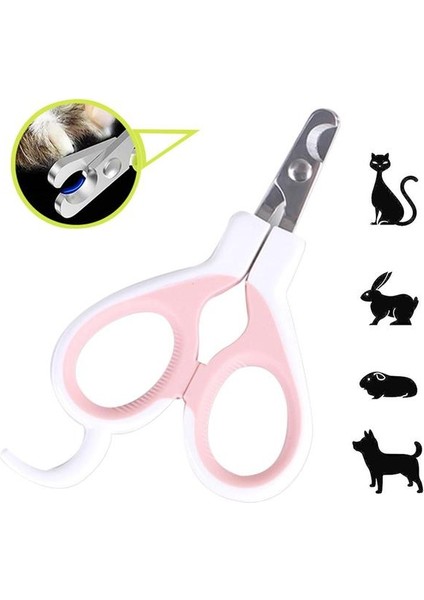 Pembe M Pet Köpek Tırnak Makası Profesyonel Pet Köpek Kedi Tırnak Ayak Pençe Makası Pençe Giyotin Tavşan Yavrusu Gine Bakım Araçları (Yurt Dışından)