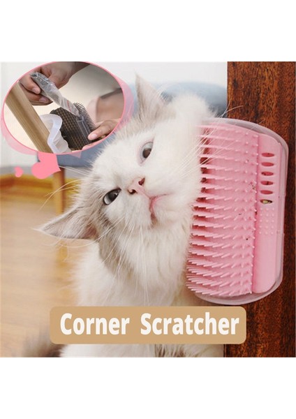 Siyah 15.5cmx8.5cmx4.5cm Kediler Fırça Köşe Scratcher Sürtünme Kedi Masajı Kendini Damat Kedi Nipiyle Evcil Saç Çıkarıcı Fırça Kedi Köpek Bakım Tarağı Evcil Kaynağı (Yurt Dışından) fiyatları