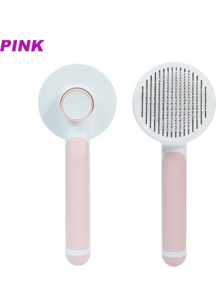 B Pembe Köpek ve Kedi Için Kendi Kendini Temizleyen Slicker Fırça Astarı Kaldırır Karışık Saç Masajları Parçacık Pet Tarak Dolaşımını Artırır (Yurt Dışından)