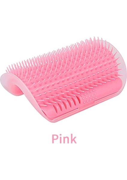 Pembe Kedi Sürtünme Fırçası Catnip Yumuşak Açı Masaj Fırçası Yüz Tırmalama Tarak Pet Bakım Malzemeleri Kedi Temizlik Malzemeleri (Yurt Dışından)