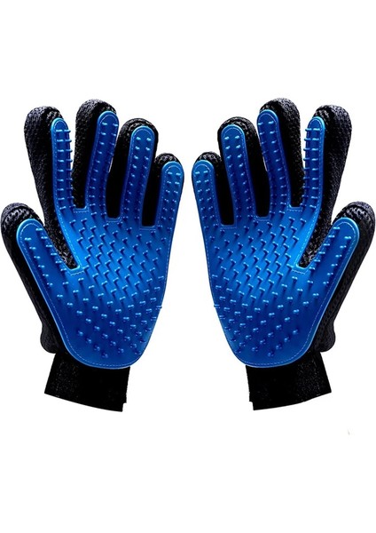 Mavi Sol M Pet Kedi Köpek Eldiven Dökülme Fırçası Eldiven Dokunmatik Nazik Kedi Güzellik Ürünleri Sırt Masajı Kürk Yıkama Banyo Tarağı Temizleme Fırçası (Yurt Dışından) fırsatları