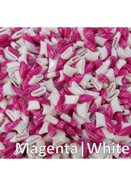 Kediler Için Çift Macenta Xs 20'li Yumuşak Tırnak Kapakları + 1x Yapışkan Tutkal + 1x Aplikatör /* Xs, S, M, L, Kapak, Kedi, Pençe, Pençe, Zqy */ (Yurt Dışından)