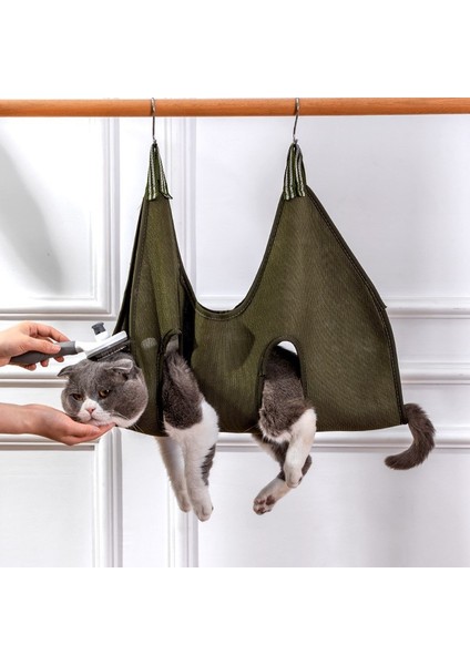 Yeşil 20-30 kg Kedi Bakım Hamak Tırnak Kesme Anti Scratch Bite Sabit Yatak Kedi Yavrusu Kısıtlama Çantası Evcil Hayvan Bakım Araçları Kediler Aksesuarları (Yurt Dışından) fiyatları