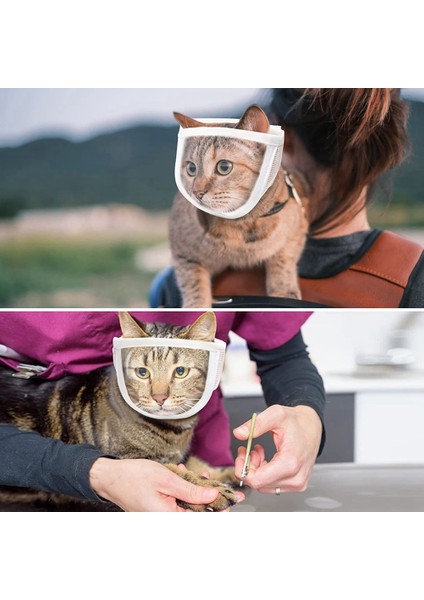 Beyaz S Şeffaf Kedi Na mlu Nefes Köpekler Kediler Banyo Bakım Araçları Yavru Yavru Kedi Ağızlıklar Maske Pet Malzemeleri Için Anti Bite Ağızlıklar (Yurt Dışından) modelleri