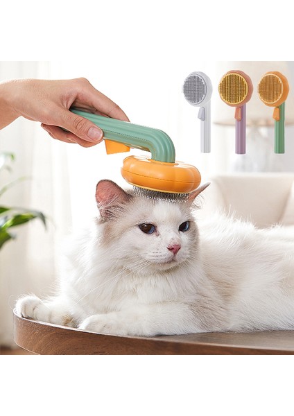 Beyaz Kendini Temizleyen Kedi Tarak Kabak Köpek Kedi Bakım Slicker Fırça Yavru Tavşan Saç Çıkarıcı Tarak Gevşek Astar Karışık Saç (Yurt Dışından) fiyatları