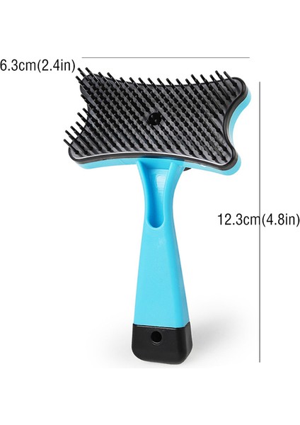 Mavi Temizlik Kedi Plastik Soluk Tarak Köpekler Saç Çıkarıcı Fırça Pet Açık Düğüm Kürk Masaj Köpek Aksesuarları Için Taşınabilir Bakım Malzemeleri (Yurt Dışından)
