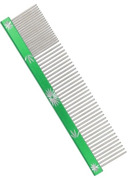 Yeşil M 25CM 20-25CM Profesyonel Renkli Pet Kediler Tarak Paslanmaz Çelik Seçim Tarak Hafif Alüminyum Tarak Güzellik Düz Açık Düğüm Çekme Köpekler Tarak (Yurt Dışından)