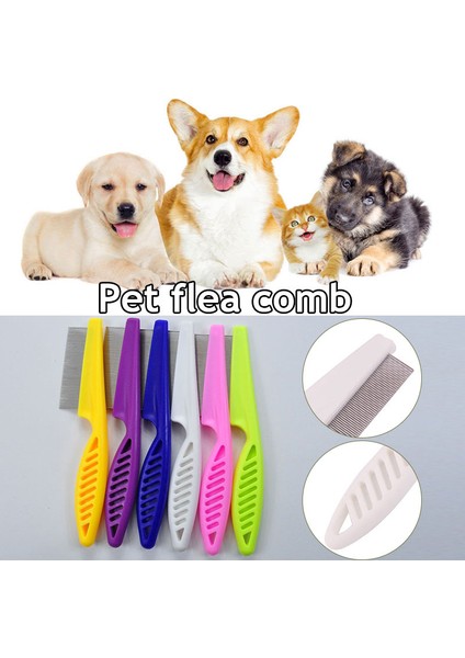 Turuncu Pet Köpek Kedi Anti Bit Tarak Paslanmaz Çelik Uzun ve Kısa Iğne Köpek Bakım Tarağı Solucan Giderici Yumurta Düğüm Bakım Izgarası Pire Taraklar (Yurt Dışından) fiyatları