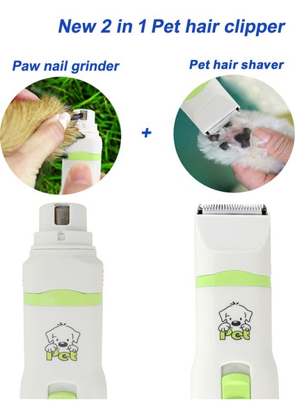 1 Adet Bıçak CP-5200 2 In 1 Pet Köpek Kedi Saç Düzeltici Pençe Tırnak Öğütücü Bakım Makası Tırnak Kesici Saç Kesme Makinesi Profesyonel (Yurt Dışından) modelleri