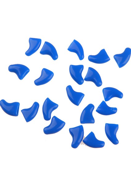 Mavi L 20 Adet Silikon Yumuşak Kedi Tırnak Kapağı Kedi Paw Pençe Evcil Tırnak Koruyucusu Kedi Tırnak Kapak Evcil Tırnak Koruyucusu Yavru Kedi Evcil Ürünleri (Yurt Dışından)