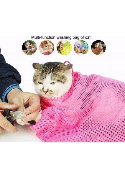 Mavi Taşınabilir Evcil Hayvan Bakım Çantası Temizleme Banyo Kısıtlama Duş Kedi Pet Yıkama Tırnak Kırpma Çok Fonksiyonlu Örgü Çanta Evcil Hayvan Malzemeleri (Yurt Dışından) modelleri