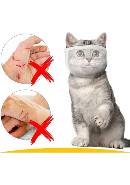 Beyaz S Şeffaf Kedi Namlu Nefes Köpekler Kediler Banyo Bakım Araçları Anti Bite Köpek Yavru Kedi Ağızlıklar Maske Ev Hayvanı Ürünü (Yurt Dışından) fırsatları