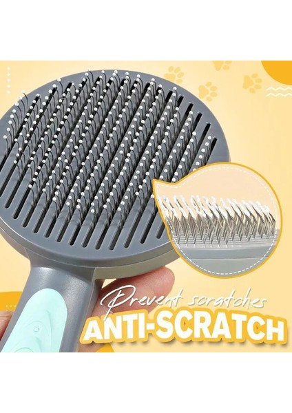 Köpek ve Kedi Için Gri Kendi Kendini Temizleyen Slicker Fırça Astarı Çıkarır, Karışık Saç Masajı Parçacık Pet Tarak Dolaşımını Artırır (Yurt Dışından) fiyatları