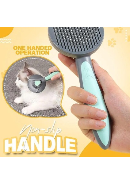 Köpek ve Kedi Için Gri Kendi Kendini Temizleyen Slicker Fırça Astarı Çıkarır, Karışık Saç Masajı Parçacık Pet Tarak Dolaşımını Artırır (Yurt Dışından) modelleri