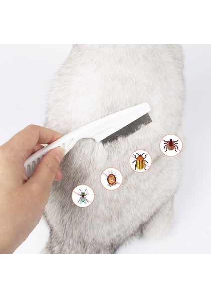 Beyaz S Pet Pire Kene Sökücü Köpek Kedi Çok Renkli Paslanmaz Çelik Konfor Saç Bakım Tarağı Koruyun Pire Bit Kaldırma Saç Temizleyici Tarak (Yurt Dışından) fırsatları