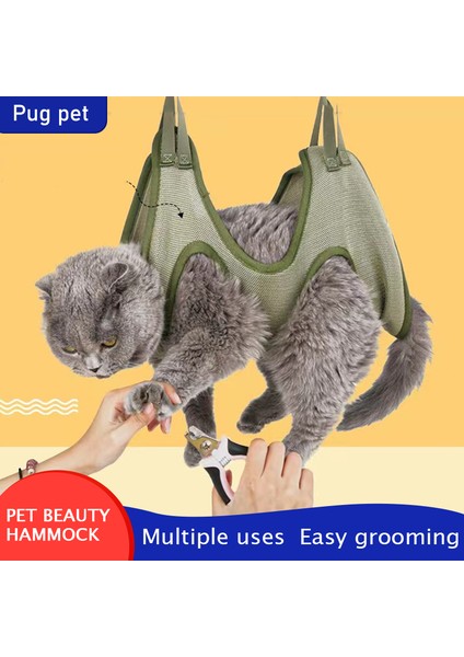 Yeşil S 2-6Kg Pet Bakım Tırnak Kesme Anti Scratch Bite Sabit Çanta Asılı Hamak Kedi Köpek Tırnak Kırpma Banyo Güzellik Hamak Evcil Hayvan Malzemeleri (Yurt Dışından) fırsatları