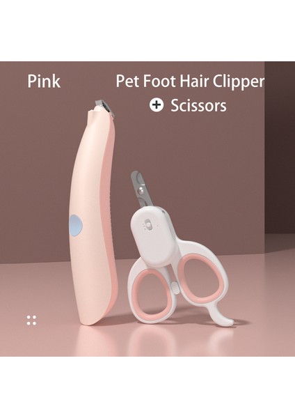 Pembe Kombinasyon Pet Kedi Saç Kesme Makineleri Köpekler Için Şarj Edilebilir Bakım Tıraş Makinesi Hayvan Usb Şarj Için Profesyonel Set Elektrikli Makas Saç Düzeltici (Yurt Dışından)