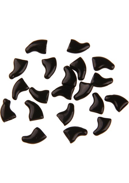 Siyah S 20 Adet Silikon Yumuşak Kedi Tırnak Kapağı Kedi Paw Pençe Pet Tırnak Kedi Tırnak Kapak Pet Yavru Kedi Evcil Hayvan Ürünleri (Yurt Dışından)