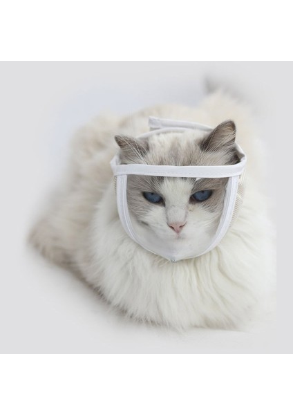 20-25 Cm Şeffaf Pvc Nefes Kedi Namlu Köpekler Kediler Banyo Bakım Çantası Anti Bite Köpek Yavru Kedi Ağızlıklar Maske Pet Malzemeleri (Yurt Dışından)