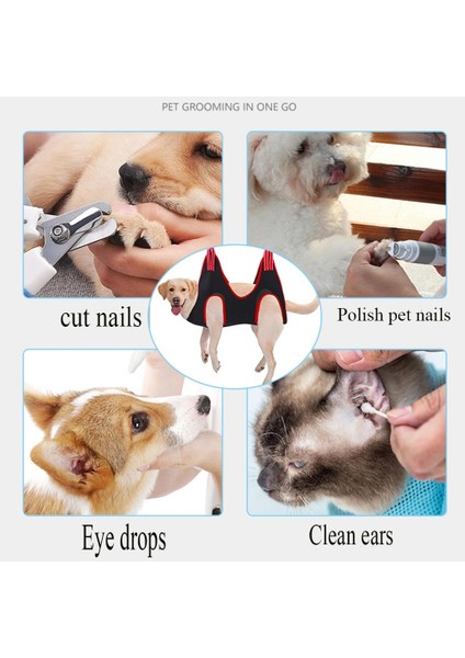 Mavi M Pet Köpek Bakım Hamak Bakım Için Kısıtlama Çantası Kedi Tırnak Klip Kırpma Banyo Çantası Yavru Köpek Için Anti-Scratch Kediler Için (Yurt Dışından) indirimleri