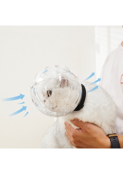 Küçük S/L Kedi Şeffaf Namlu Nefes Kafa Hood Ayarlanabilir Yavru Astronot Kask Agresif Kedi Çiğneme Bakımı (Yurt Dışından) indirimleri