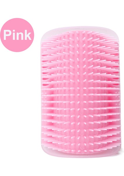 Pembe Fonksiyonel Kedi Köşe Gıdıklama Tarak Fırça Yavru Duvar Sticker Masaj Kendini Damat Tarak Kitty Ürünleri Için Pet Rubs Bengal (Yurt Dışından)
