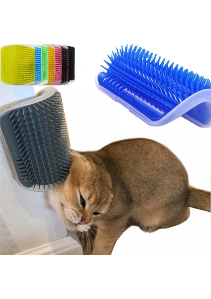 Pembe Fonksiyonel Kedi Köşe Gıdıklama Tarak Fırça Yavru Duvar Sticker Masaj Kendini Damat Tarak Kitty Ürünleri Için Pet Rubs Bengal (Yurt Dışından) fırsatları