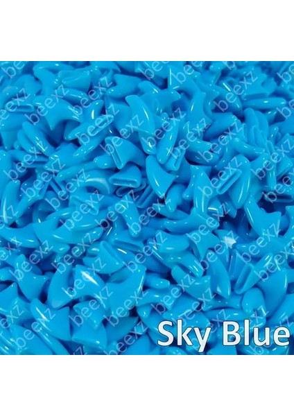 Sky Blue S 20 Adet - Kediler Için Yumuşak Tırnak Kapakları + 1x Yapışkan Tutkal + 1x Aplikatör /* Xs, S, M, L, Kapak, Kedi, Pençe, Pençe, Zep */ (Yurt Dışından)