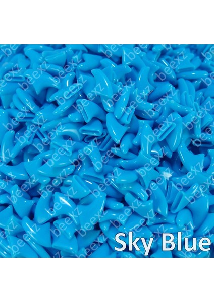 Sky Blue S 20 Adet - Kediler Için Yumuşak Tırnak Kapakları + 1x Yapışkan Tutkal + 1x Aplikatör /* Xs, S, M, L, Kapak, Kedi, Pençe, Pençe, Zep */ (Yurt Dışından)