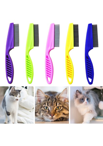 Pet Saç Comb5 S Pet Saç Dökülme Tarak Paslanmaz Çelik Pire Tarak Kedi Köpek Için Pet Konfor Pire Saç Bakım Tarağı Köpek Kedi Kürk Temizleme Fırçası (Yurt Dışından)