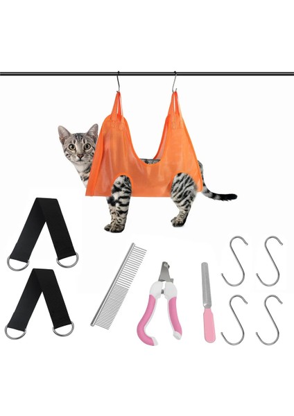 Kırmızı S Kedi Bakım Hamak Evcil Hayvan Tırnak Klipsi Kırpma Kısıtlama Çantası Kedi Köpek Güzellik Hamak Banyo Bakım Asılı Çanta Evcil Hayvan Malzemeleri (Yurt Dışından) fiyatları