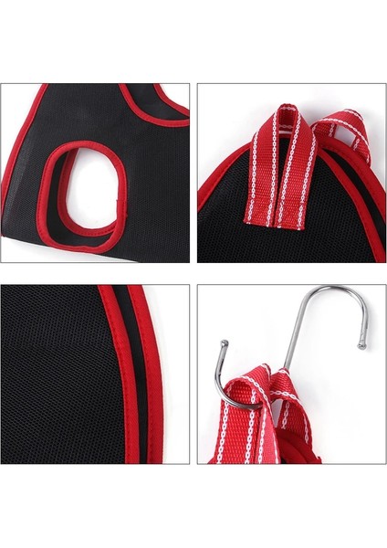 Kırmızı S Kedi Bakım Hamak Evcil Hayvan Tırnak Klipsi Kırpma Kısıtlama Çantası Kedi Köpek Güzellik Hamak Banyo Bakım Asılı Çanta Evcil Hayvan Malzemeleri (Yurt Dışından) fırsatları