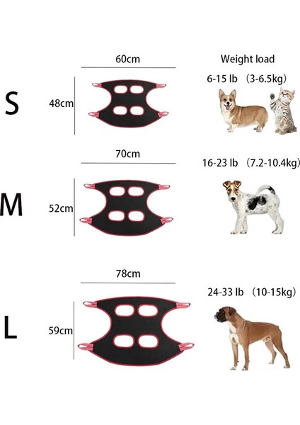 Kırmızı S Kedi Bakım Hamak Evcil Hayvan Tırnak Klipsi Kırpma Kısıtlama Çantası Kedi Köpek Güzellik Hamak Banyo Bakım Asılı Çanta Evcil Hayvan Malzemeleri (Yurt Dışından) indirimleri