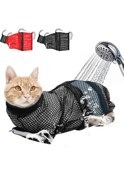 B Kedi Banyo Bakım Duş Çantası Ayarlanabilir Kedi Kısıtlama Çantası Banyo Tırnak Kırpma Kulakları Temiz Evcil Hayvan Malzemeleri Için (Yurt Dışından) modelleri