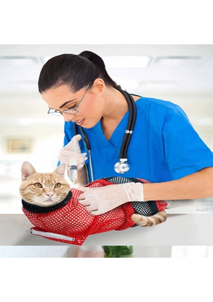 B Kedi Banyo Bakım Duş Çantası Ayarlanabilir Kedi Kısıtlama Çantası Banyo Tırnak Kırpma Kulakları Temiz Evcil Hayvan Malzemeleri Için (Yurt Dışından) fırsatları