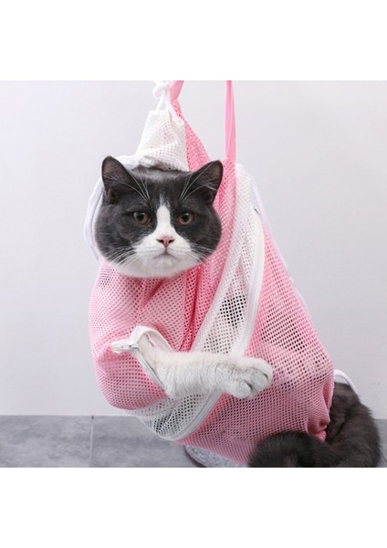 B Kedi Banyo Bakım Duş Çantası Ayarlanabilir Kedi Kısıtlama Çantası Banyo Tırnak Kırpma Kulakları Temiz Evcil Hayvan Malzemeleri Için (Yurt Dışından) indirimleri