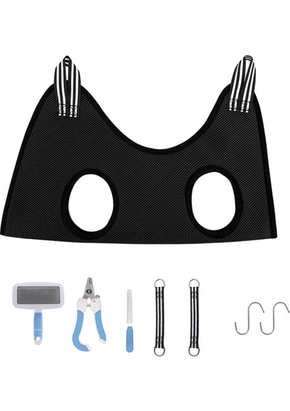Black-8pcs S 2-5kg Yavru Bakım Hamak Smal Orta Köpek Kedi Hamak Kısıtlama Çantası Tırnak Makası ile Pet Güzellik Hamak Köpek Malzemeleri Set (Yurt Dışından) fiyatları